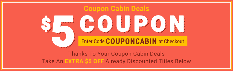 Coupon cabin $5 coupon. Enter code coupon cabin at checkout.