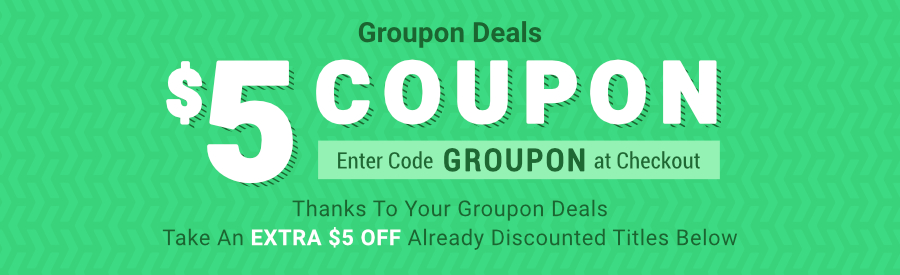 Groupon $5 coupon. Enter code groupon at checkout.