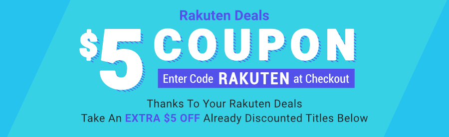 Rakuten $5 coupon. Enter code rakuten at checkout.