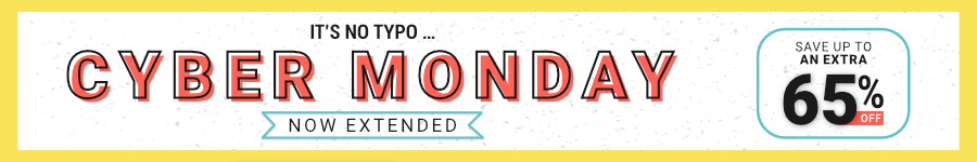 Save Up to an Extra Sixty Five Percent Off with Our Cyber Monday Extended Sale!