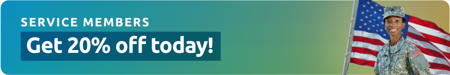 Service Members Only Deal Alert Get Twenty Percent Off