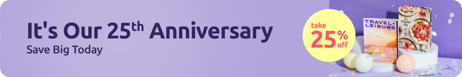 It is our twenty fifth anniversary Save big today