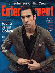 2020 Entertainers of the Year - Sacha Baron Cohen January 1, 2021 Cover