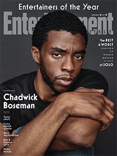 2020 Entertainers of the Year - Chadwick Boseman January 1, 2021 Cover