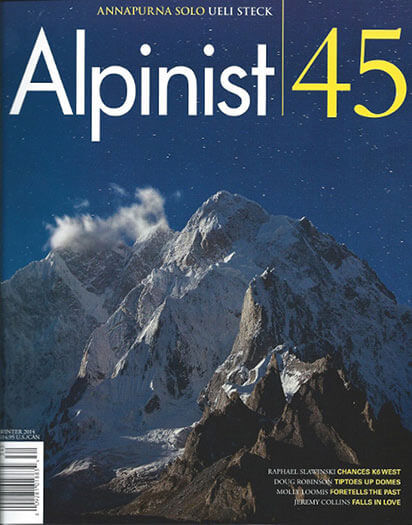 Latest issue of Alpinist