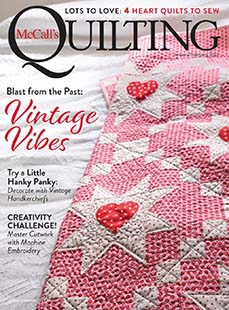 Latest issue of McCall's Quilting Magazine