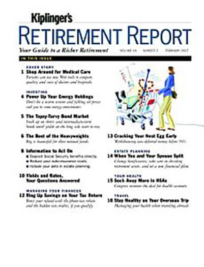 Latest issue of Kiplinger's Retirement Report 