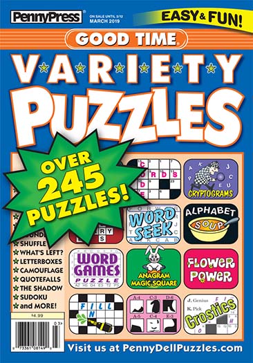Good Time Variety Puzzles Magazine Subscription, 8 Issues, Puzzles & Crossword Magazines magazines.com