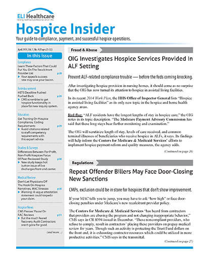 Latest issue of Elis Hospice Insider