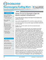 Neurosurgery Coding Alert 1 of 5