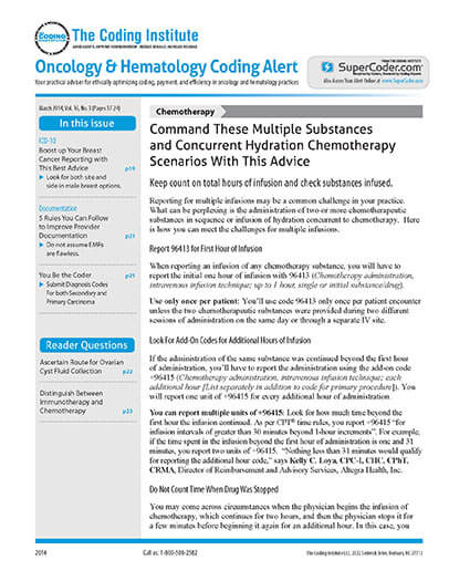 Oncology & Hematology Coding Alert Magazine