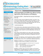 Ophthalmology Coding Alert 1 of 5