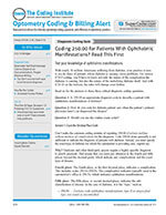 Optometry Coding & Billing Alert 1 of 5