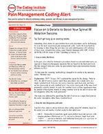 Pain Management Coding Alert 1 of 5