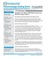 Pulmonology Coding Alert 1 of 5