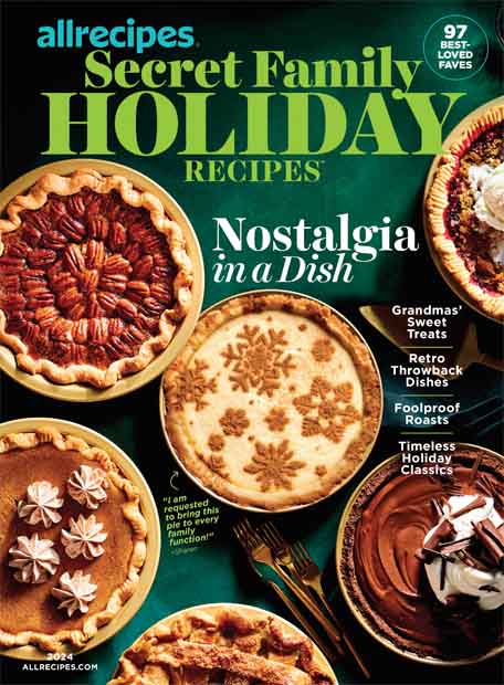 Cover of Allrecipes Secret Family Holiday Recipes 2024