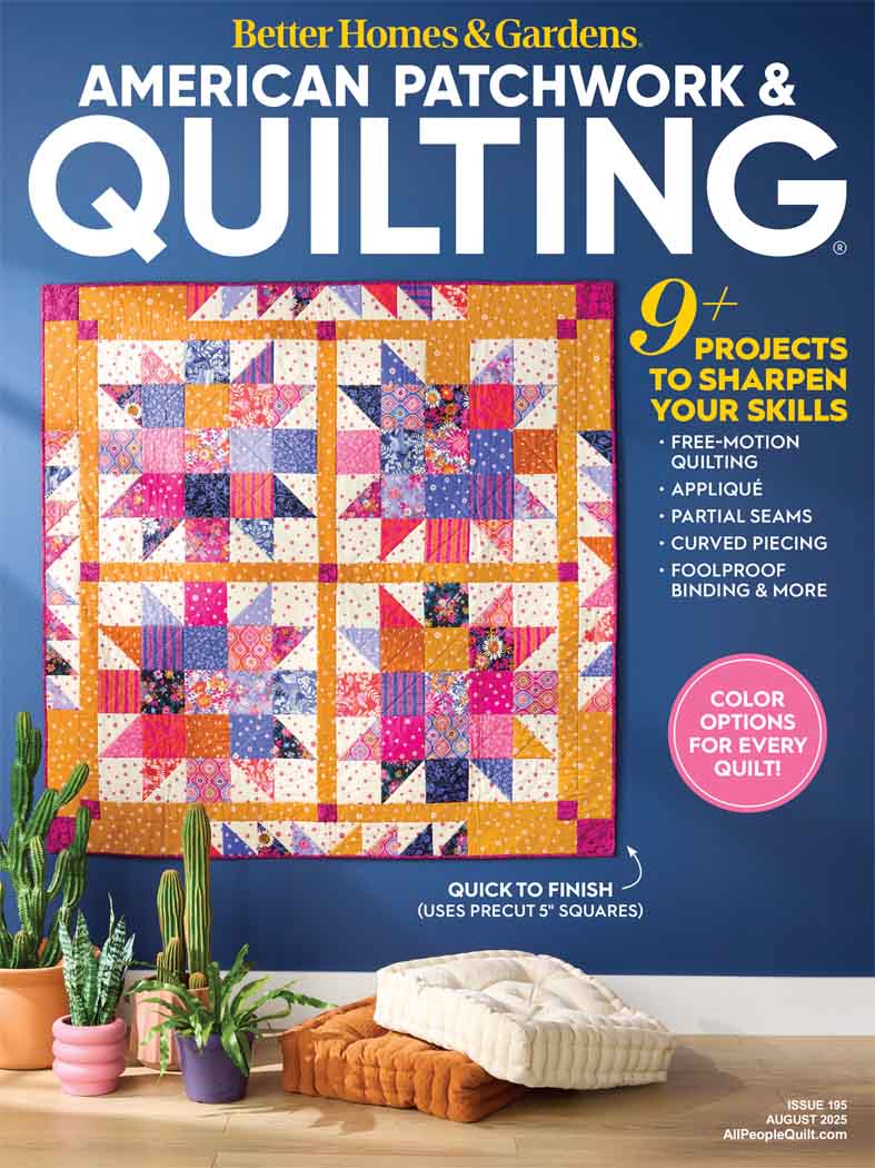 Cover of American Patchwork & Quilting August 2025