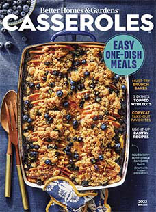 Latest issue of Better Homes and Gardens: Casseroles