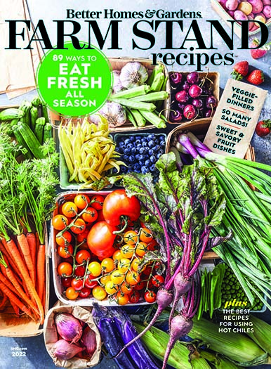 Latest issue of Better Homes and Gardens: Farm-Stand Recipes