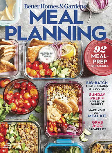 Latest Issue of Better Homes & Gardens Meal Planning