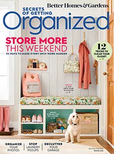 Cover Better Homes & Gardens Secrets of Getting Organized Spring 2021