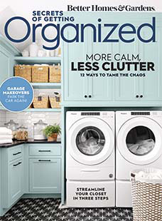Cover of Better Homes & Gardens Secrets of Getting Organized Early Spring 2022
