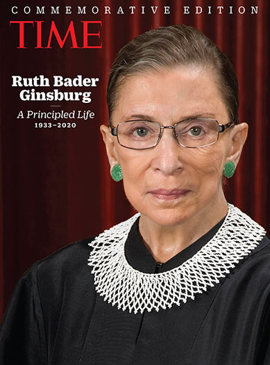 Cover of TIME Ruth Bader Ginsburg