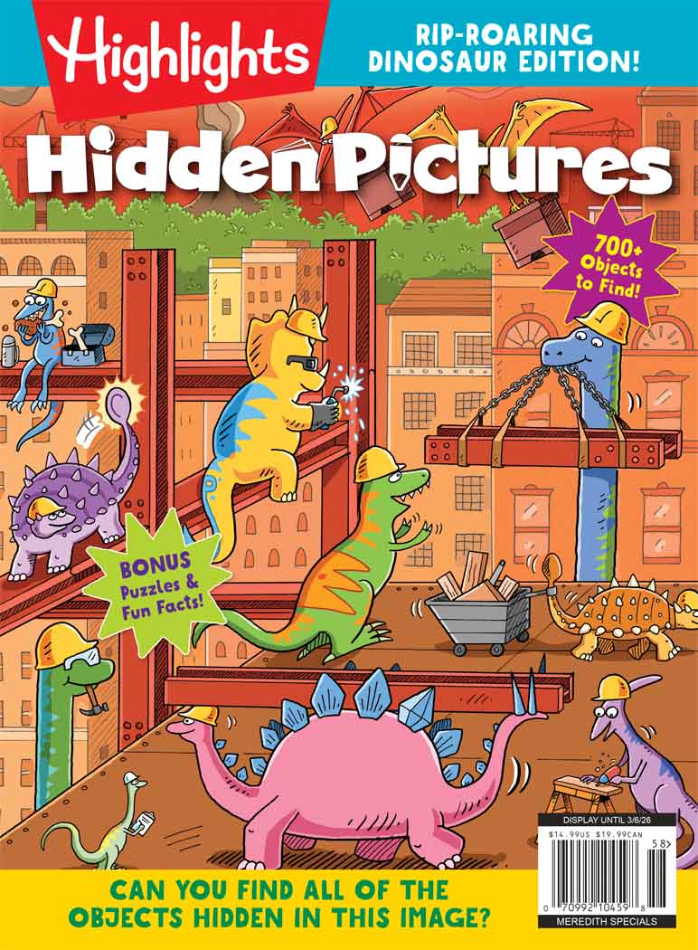 Cover of Highlights Hidden Pictures: Rip-Roaring Dinosaurs Edition