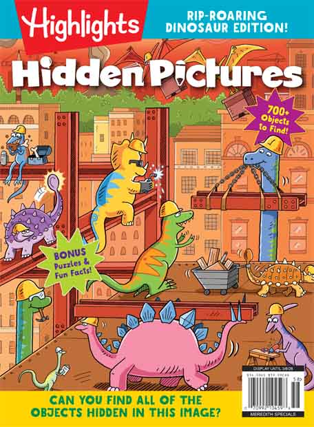 Cover of Highlights Hidden Pictures: Rip-Roaring Dinosaurs Edition
