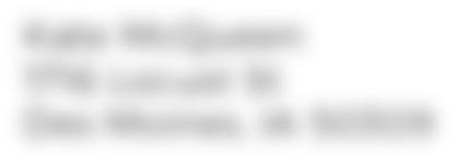 Obscured address info